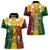 Vanuatu Independence Day Women Polo Shirt Long God Yumi Stanap Happy 44th Anniversary