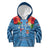 Fiji Day Kid Hoodie Happy 54 Years Of Independence Tapa Pattern Blue