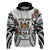 Fiji Day Hoodie Happy 54 Years Of Independence Tapa Pattern White