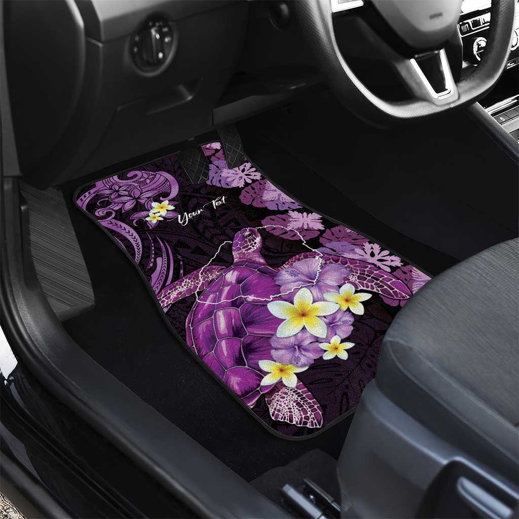 Personalised Aloha Hawaii Kauai Island Car Mats Garden Isle Map Sea Turtle Plumeria