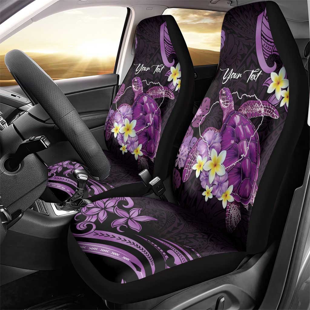 Personalised Aloha Hawaii Kauai Island Car Seat Cover Garden Isle Map Sea Turtle Plumeria