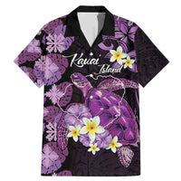 Personalised Aloha Hawaii Kauai Island Family Matching Mermaid Dress and Hawaiian Shirt Garden Isle Map Sea Turtle Plumeria