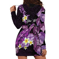 Personalised Aloha Hawaii Kauai Island Hoodie Dress Garden Isle Map Sea Turtle Plumeria