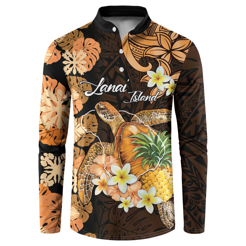 Personalised Aloha Hawaii Lanai Island Button Sweatshirt Pineapple Isle Map Sea Turtle Plumeria