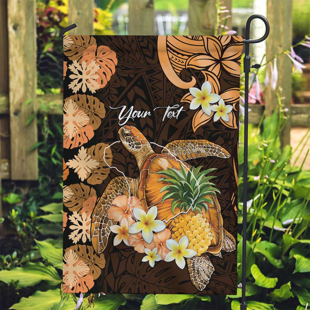 Personalised Aloha Hawaii Lanai Island Garden Flag Pineapple Isle Map Sea Turtle Plumeria