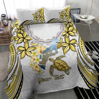 Personalised Aloha Hawaii Niihau Island Bedding Set Forbidden Isle Map Shell Lei