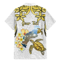 Personalised Aloha Hawaii Niihau Island Family Matching Mermaid Dress and Hawaiian Shirt Forbidden Isle Map Shell Lei