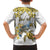 Personalised Aloha Hawaii Niihau Island Family Matching Off The Shoulder Long Sleeve Dress and Hawaiian Shirt Forbidden Isle Map Shell Lei