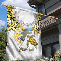 Personalised Aloha Hawaii Niihau Island Garden Flag Forbidden Isle Map Shell Lei
