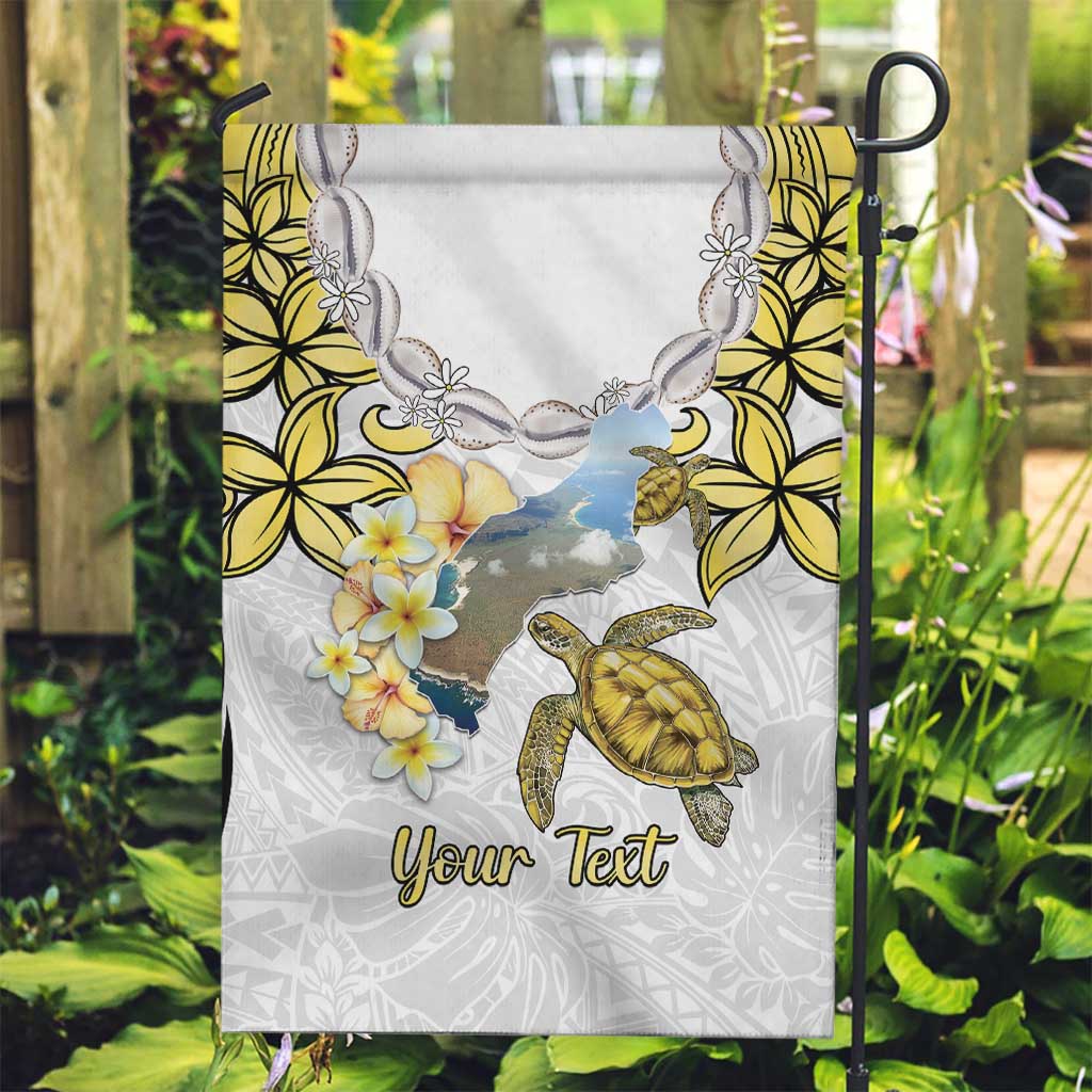 Personalised Aloha Hawaii Niihau Island Garden Flag Forbidden Isle Map Shell Lei