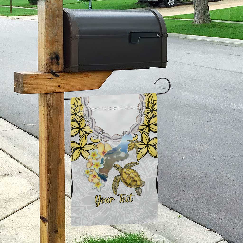 Personalised Aloha Hawaii Niihau Island Garden Flag Forbidden Isle Map Shell Lei