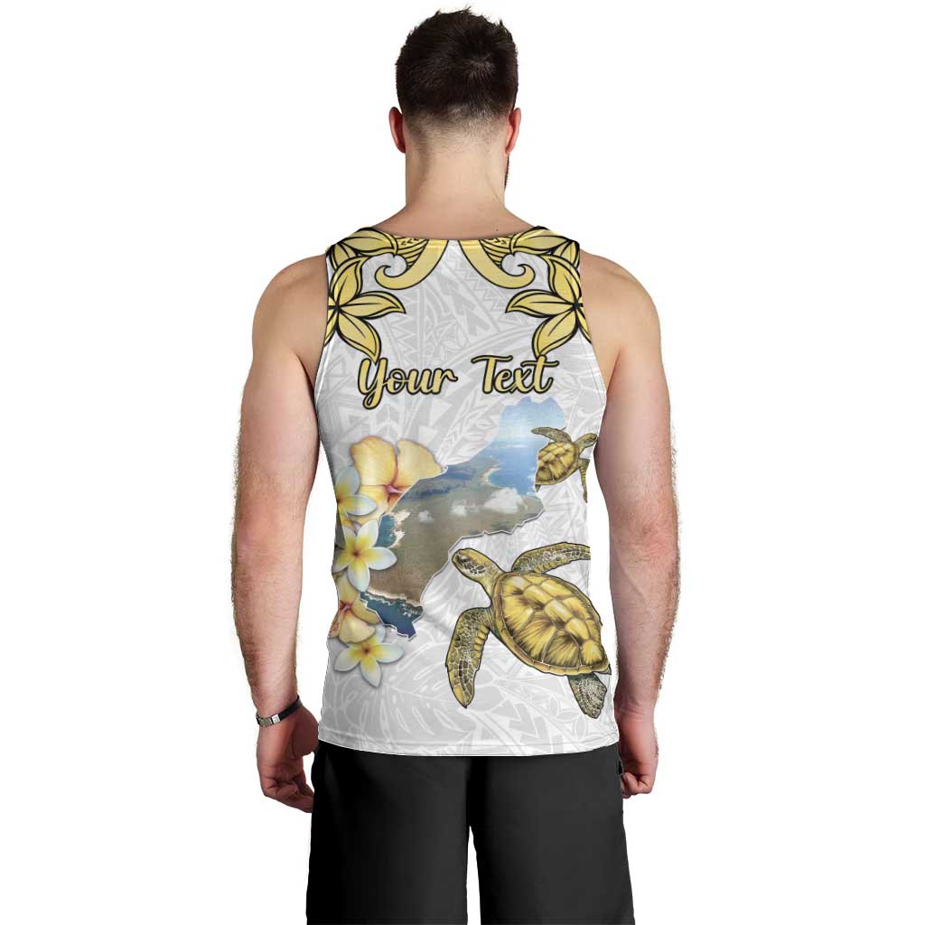 Personalised Aloha Hawaii Niihau Island Men Tank Top Forbidden Isle Map Shell Lei