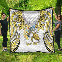 Personalised Aloha Hawaii Niihau Island Quilt Forbidden Isle Map Shell Lei