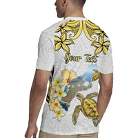 Personalised Aloha Hawaii Niihau Island Rugby Jersey Forbidden Isle Map Shell Lei