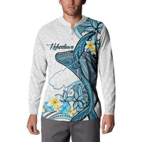 Personalised Aloha Hawaii Kahoolawe Island Button Sweatshirt Target Isle Map With Humpback Whale