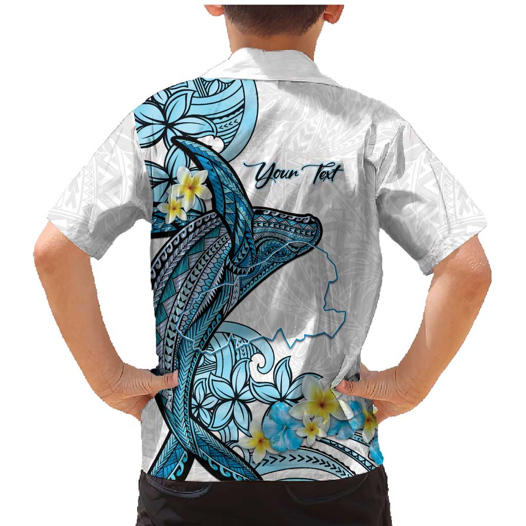 Personalised Aloha Hawaii Kahoolawe Island Family Matching Mermaid Dress and Hawaiian Shirt Target Isle Map With Humpback Whale