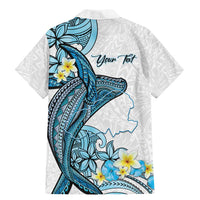 Personalised Aloha Hawaii Kahoolawe Island Family Matching Mermaid Dress and Hawaiian Shirt Target Isle Map With Humpback Whale