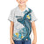Personalised Aloha Hawaii Kahoolawe Island Family Matching Off The Shoulder Long Sleeve Dress and Hawaiian Shirt Target Isle Map With Humpback Whale