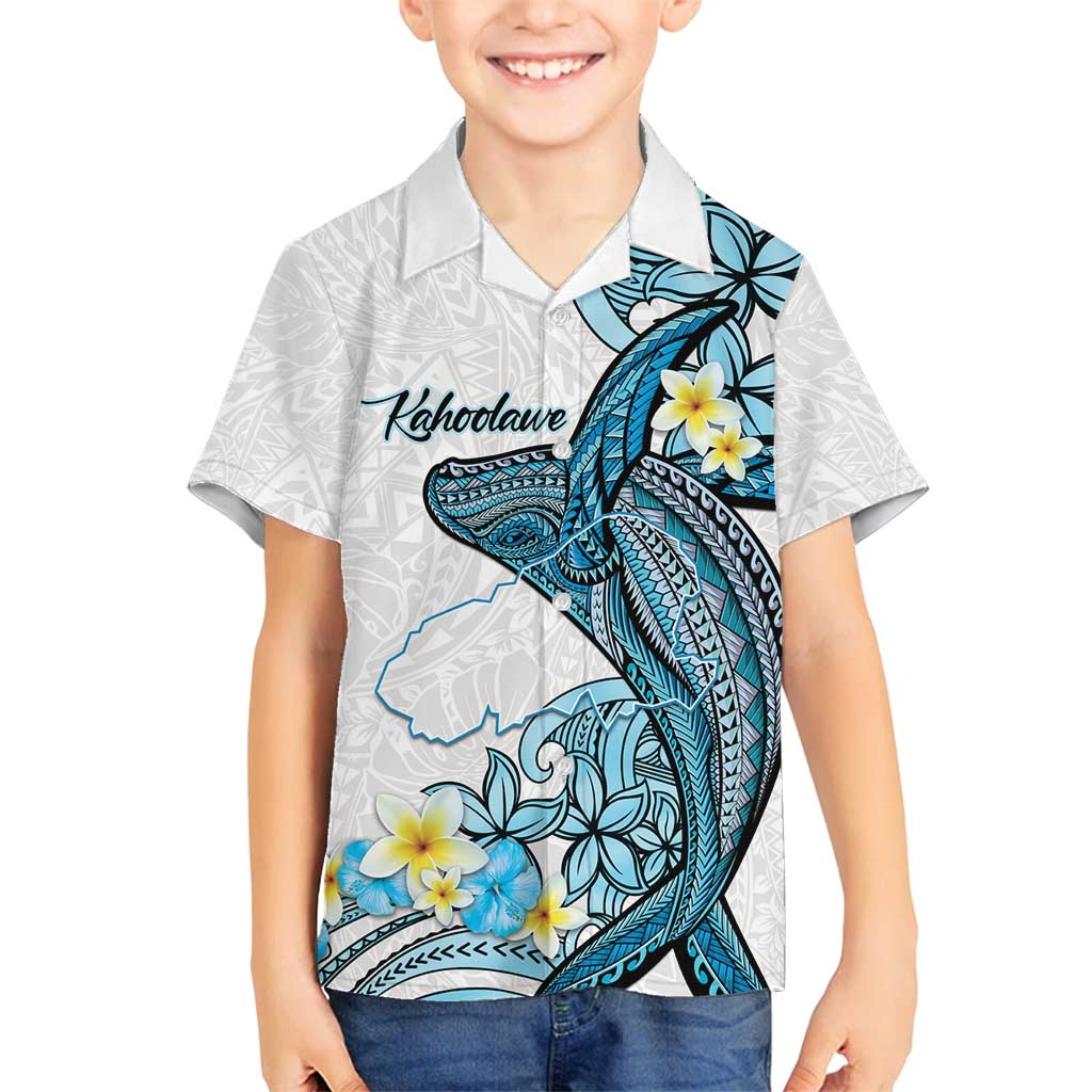 Personalised Aloha Hawaii Kahoolawe Island Family Matching Puletasi and Hawaiian Shirt Target Isle Map With Humpback Whale