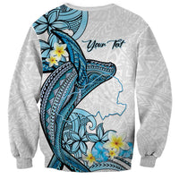 Personalised Aloha Hawaii Kahoolawe Island Sweatshirt Target Isle Map With Humpback Whale