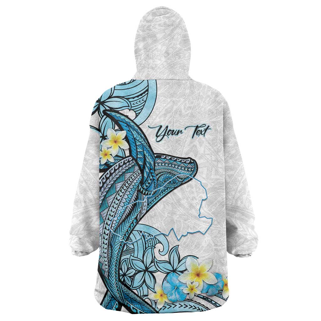 Personalised Aloha Hawaii Kahoolawe Island Wearable Blanket Hoodie Target Isle Map With Humpback Whale