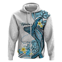 Personalised Aloha Hawaii Kahoolawe Island Zip Hoodie Target Isle Map With Humpback Whale