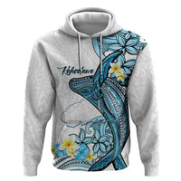 Personalised Aloha Hawaii Kahoolawe Island Zip Hoodie Target Isle Map With Humpback Whale