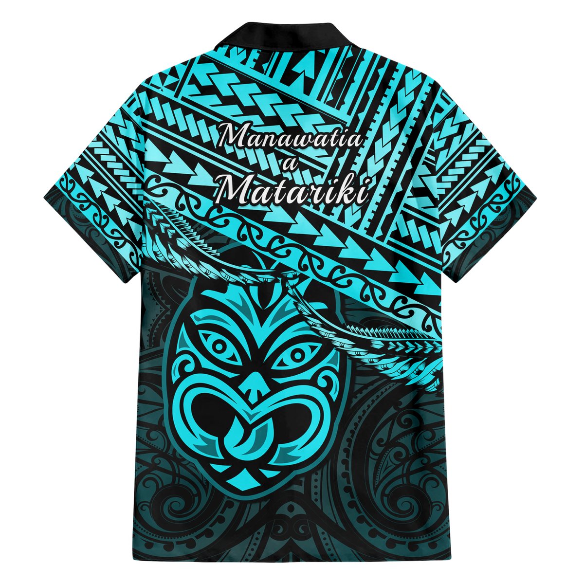 Matariki New Zealand Hawaiian Shirt Maori New Year Tiki Turquoise Version LT14 - Polynesian Pride