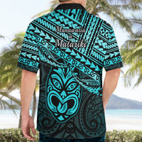 Matariki New Zealand Hawaiian Shirt Maori New Year Tiki Turquoise Version LT14 - Polynesian Pride