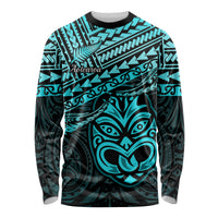 Matariki New Zealand Long Sleeve Shirt Maori New Year Tiki Turquoise Version LT14 Unisex Turquoise - Polynesian Pride