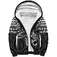 Matariki New Zealand Sherpa Hoodie Maori New Year Tiki Black Version LT14 Unisex Black - Polynesian Pride