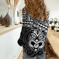 Matariki New Zealand Women Casual Shirt Maori New Year Tiki Black Version LT14 - Polynesian Pride