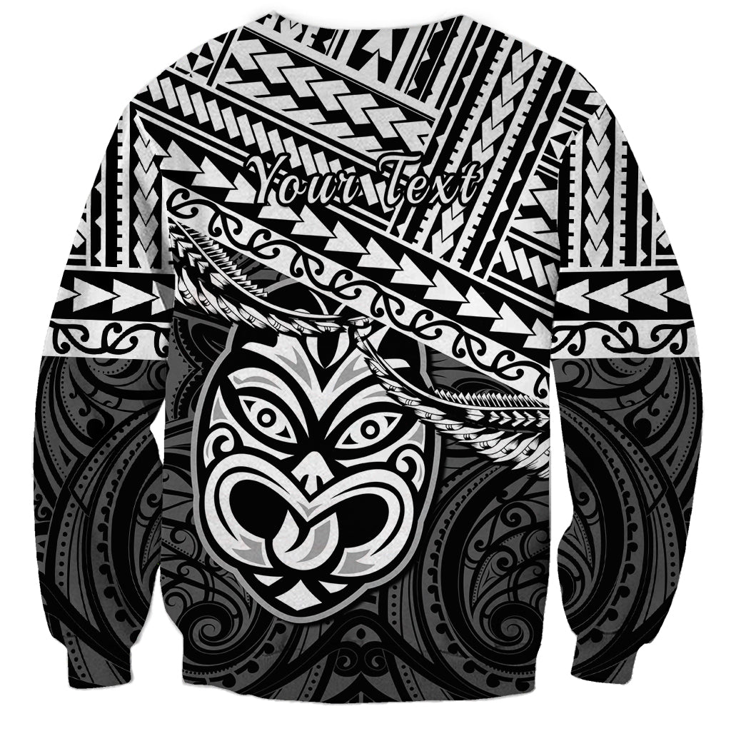 Personalised Matariki New Zealand Sweatshirt Maori New Year Tiki Black Version LT14