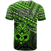 Matariki New Zealand T Shirt Maori New Year Tiki Green Version LT14 - Polynesian Pride