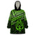 Personalised Matariki New Zealand Wearable Blanket Hoodie Maori New Year Tiki Green Version LT14