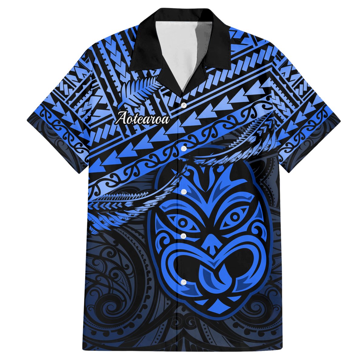 Matariki New Zealand Hawaiian Shirt Maori New Year Tiki Blue Version LT14 Blue - Polynesian Pride
