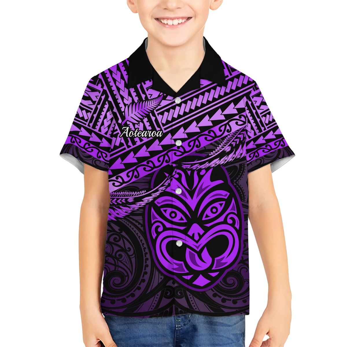 Matariki New Zealand Hawaiian Shirt Maori New Year Tiki Purple Version LT14 - Polynesian Pride
