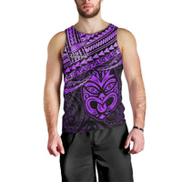 Matariki New Zealand Men Tank Top Maori New Year Tiki Purple Version LT14 - Polynesian Pride