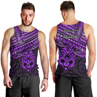 Matariki New Zealand Men Tank Top Maori New Year Tiki Purple Version LT14 - Polynesian Pride