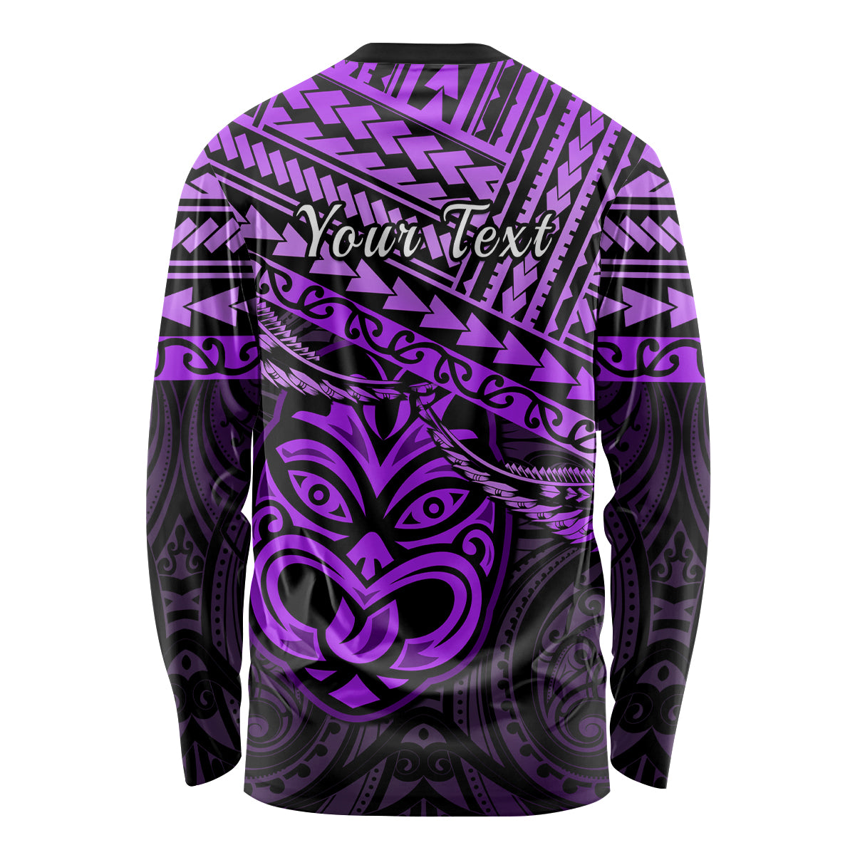 Personalised Matariki New Zealand Long Sleeve Shirt Maori New Year Tiki Purple Version LT14 - Polynesian Pride