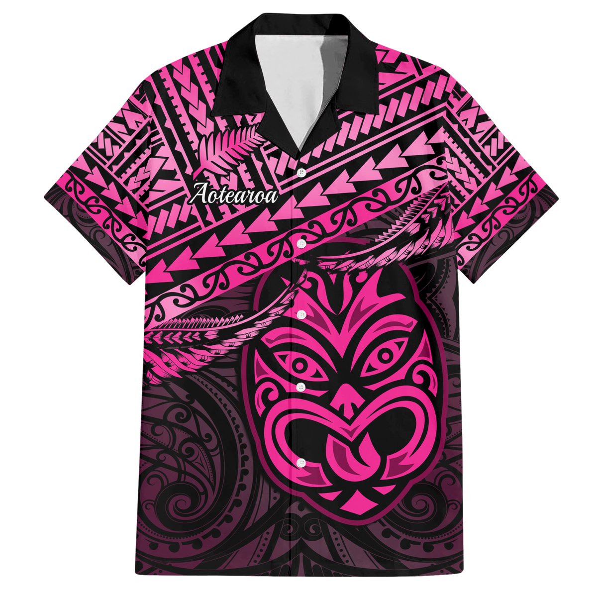 Matariki New Zealand Hawaiian Shirt Maori New Year Tiki Pink Version LT14 Pink - Polynesian Pride