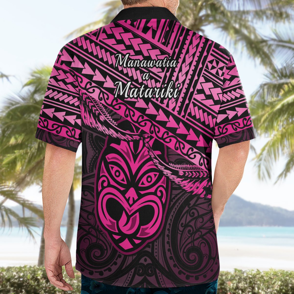 Matariki New Zealand Hawaiian Shirt Maori New Year Tiki Pink Version LT14 - Polynesian Pride