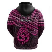 Matariki New Zealand Hoodie Maori New Year Tiki Pink Version LT14 - Polynesian Pride