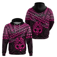 Custom Matariki New Zealand Hoodie Maori New Year Tiki Pink Version LT14 - Polynesian Pride