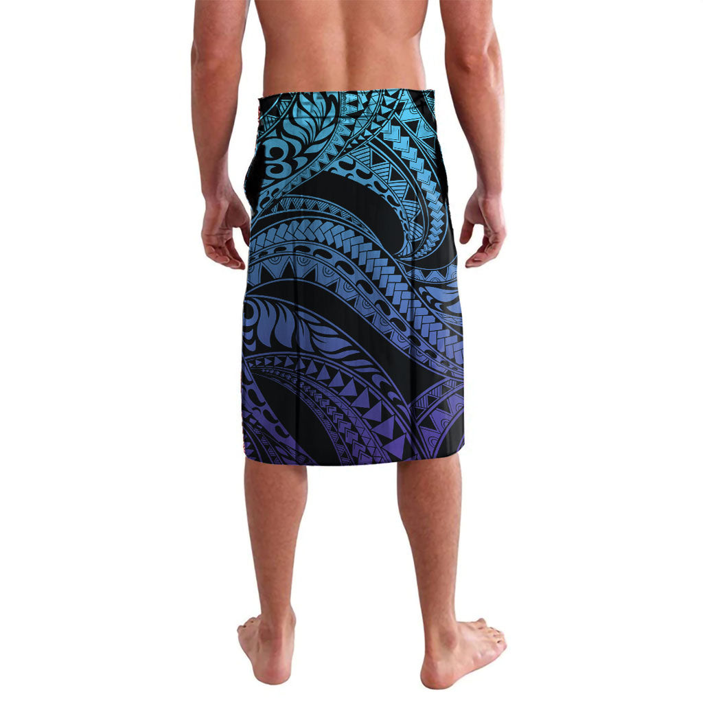 Personalised Polynesia Blue Marlin Fishing Lavalava Marlin Anchor Tattoo Polynesian Pattern