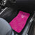 Custom New Zealand Silver Fern Rugby Car Mats Go Aotearoa - Pink Version