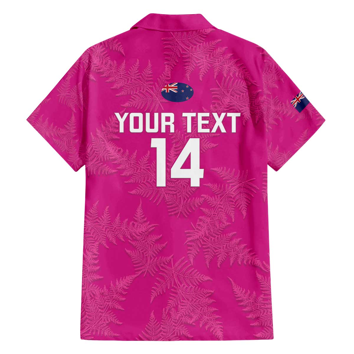 Custom New Zealand Silver Fern Rugby Family Matching Puletasi and Hawaiian Shirt Go Aotearoa - Pink Version LT14 - Polynesian Pride