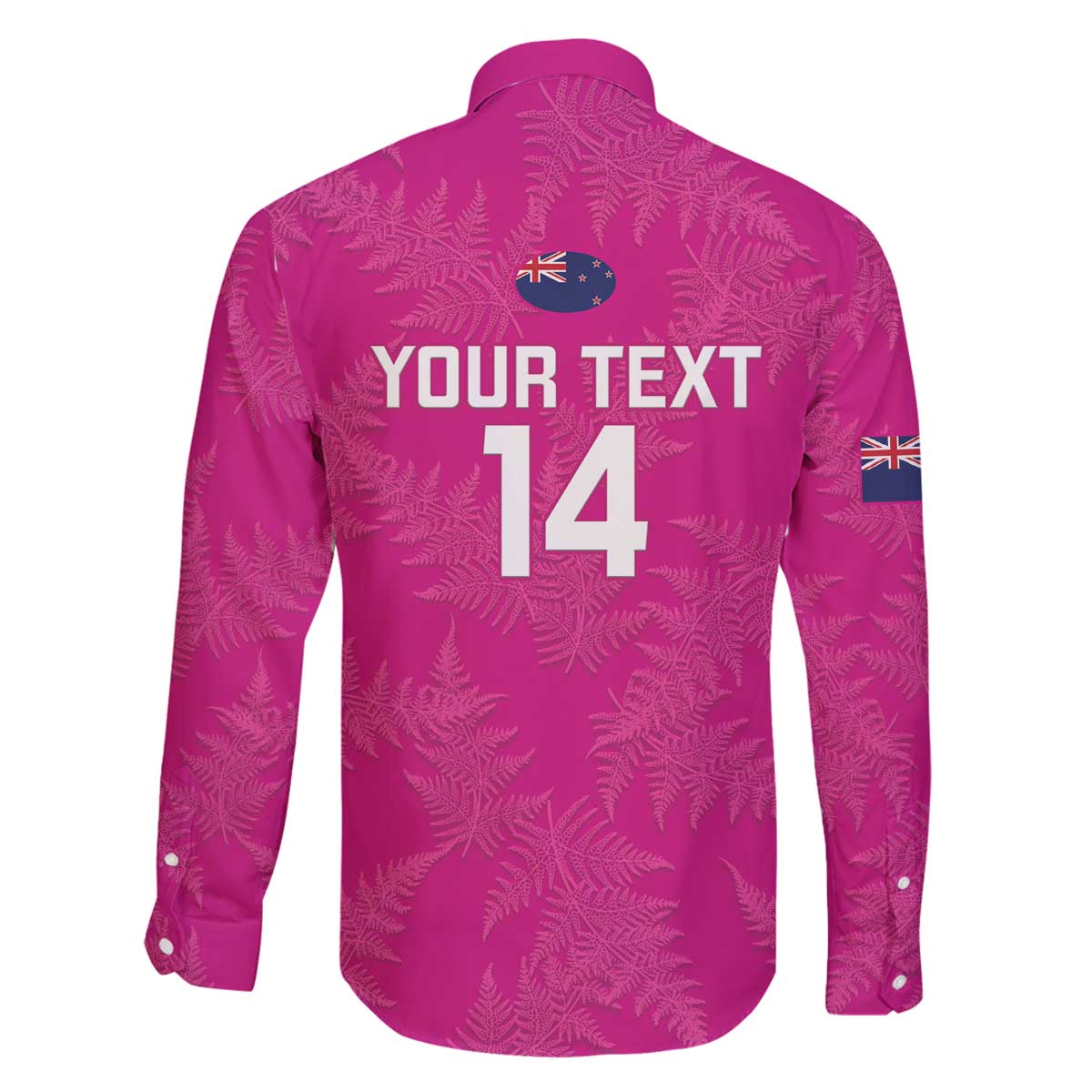 Custom New Zealand Silver Fern Rugby Family Matching Puletasi and Hawaiian Shirt Go Aotearoa - Pink Version LT14 - Polynesian Pride