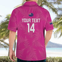Custom New Zealand Silver Fern Rugby Hawaiian Shirt Go Aotearoa - Pink Version LT14 - Polynesian Pride