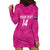 Custom New Zealand Silver Fern Rugby Hoodie Dress Go Aotearoa - Pink Version